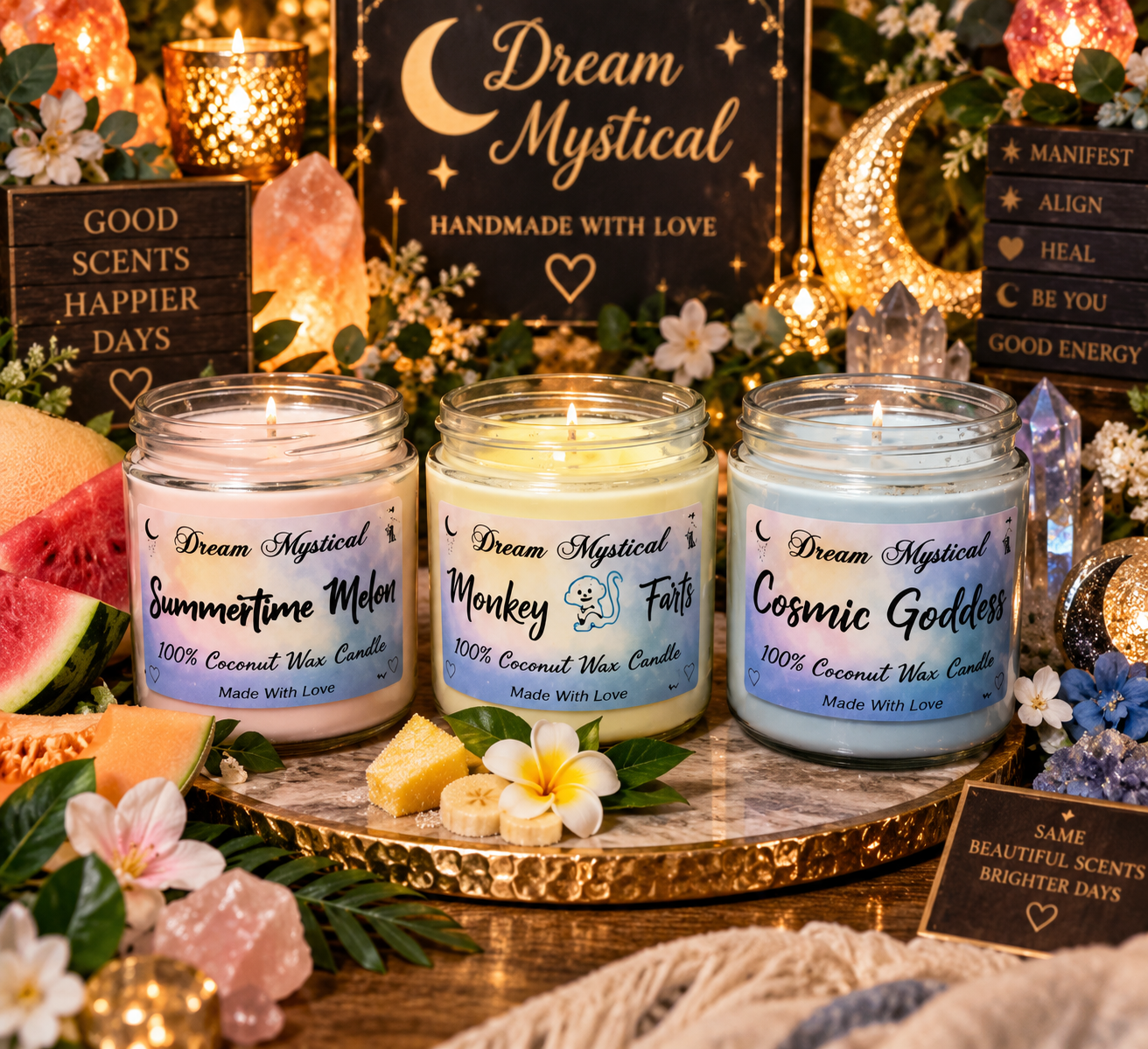 🍉☀️ Summertime Melon – 100% Coconut Wax Candle