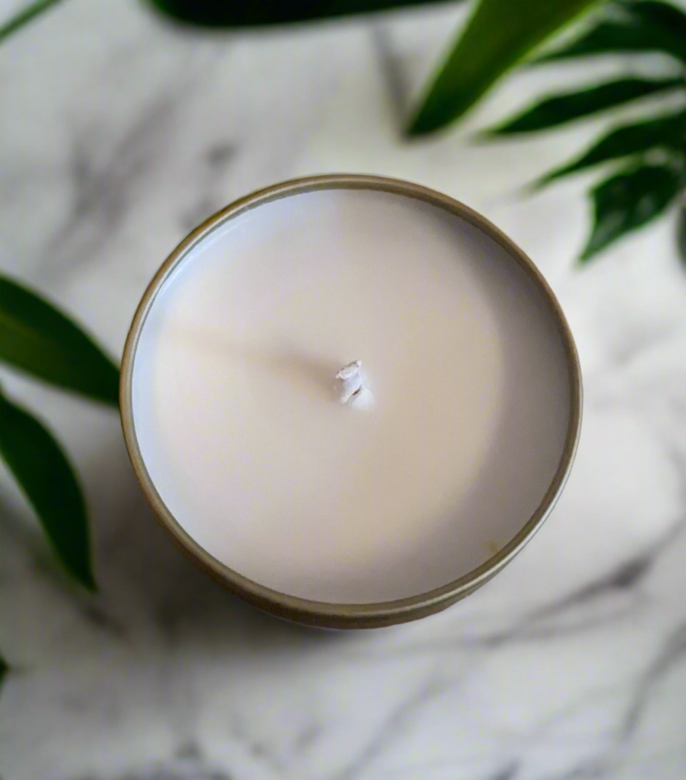 Vanilla Soy Candle Crown Chakra Grounding Meditation Divine Serenity Enlightment Manifestation Intention Protection