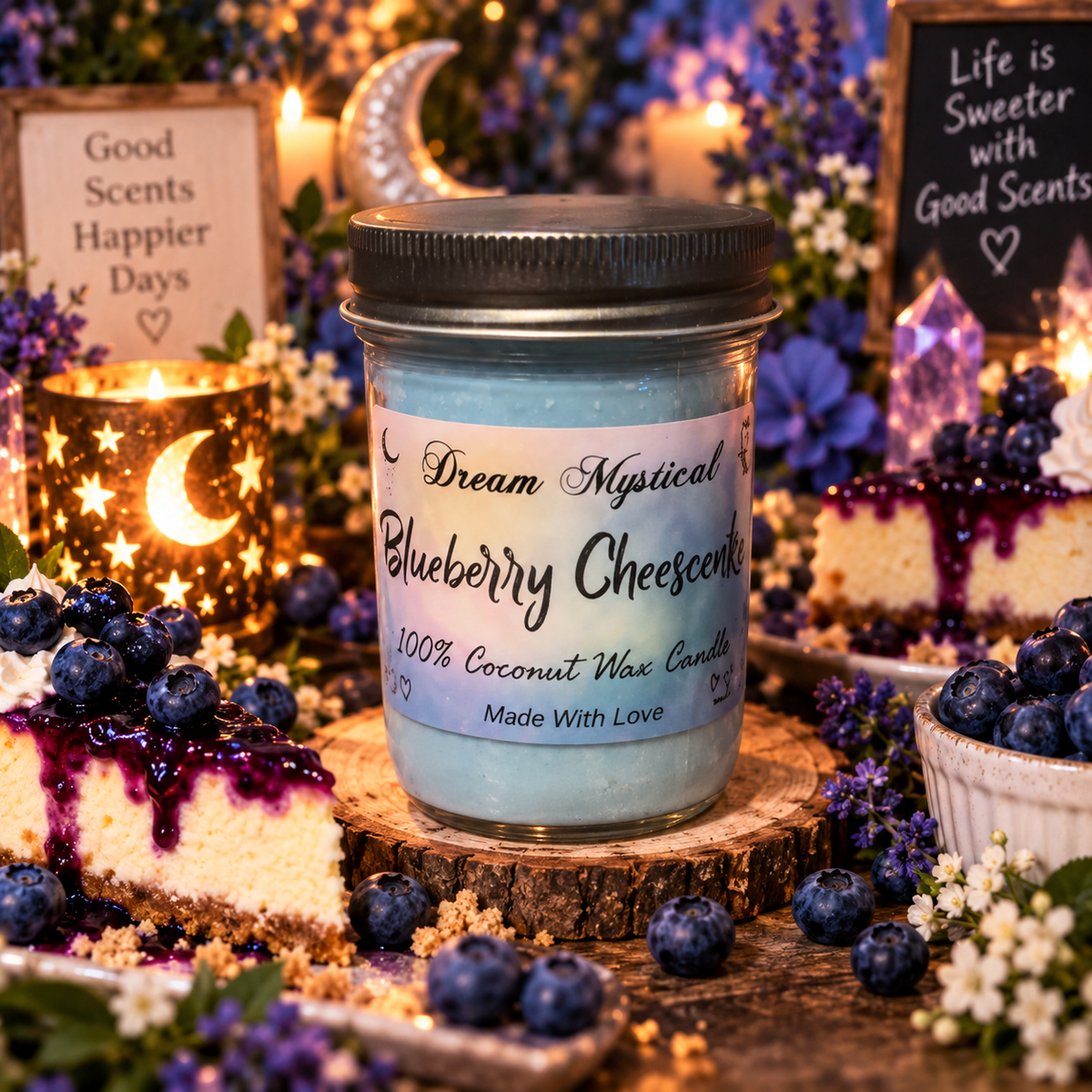 ๐ซ๐ Blueberry Cheesecake โ 100% Coconut Wax Candle