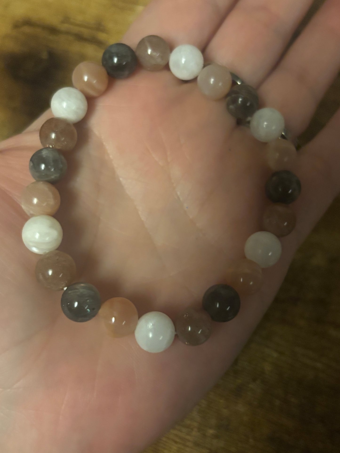 Divine Balance Bracelet 🌙☀️ Moonstone & Sunstone Crystal Bracelet | Feminine Energy • Intuition • Confidence • Emotional Healing