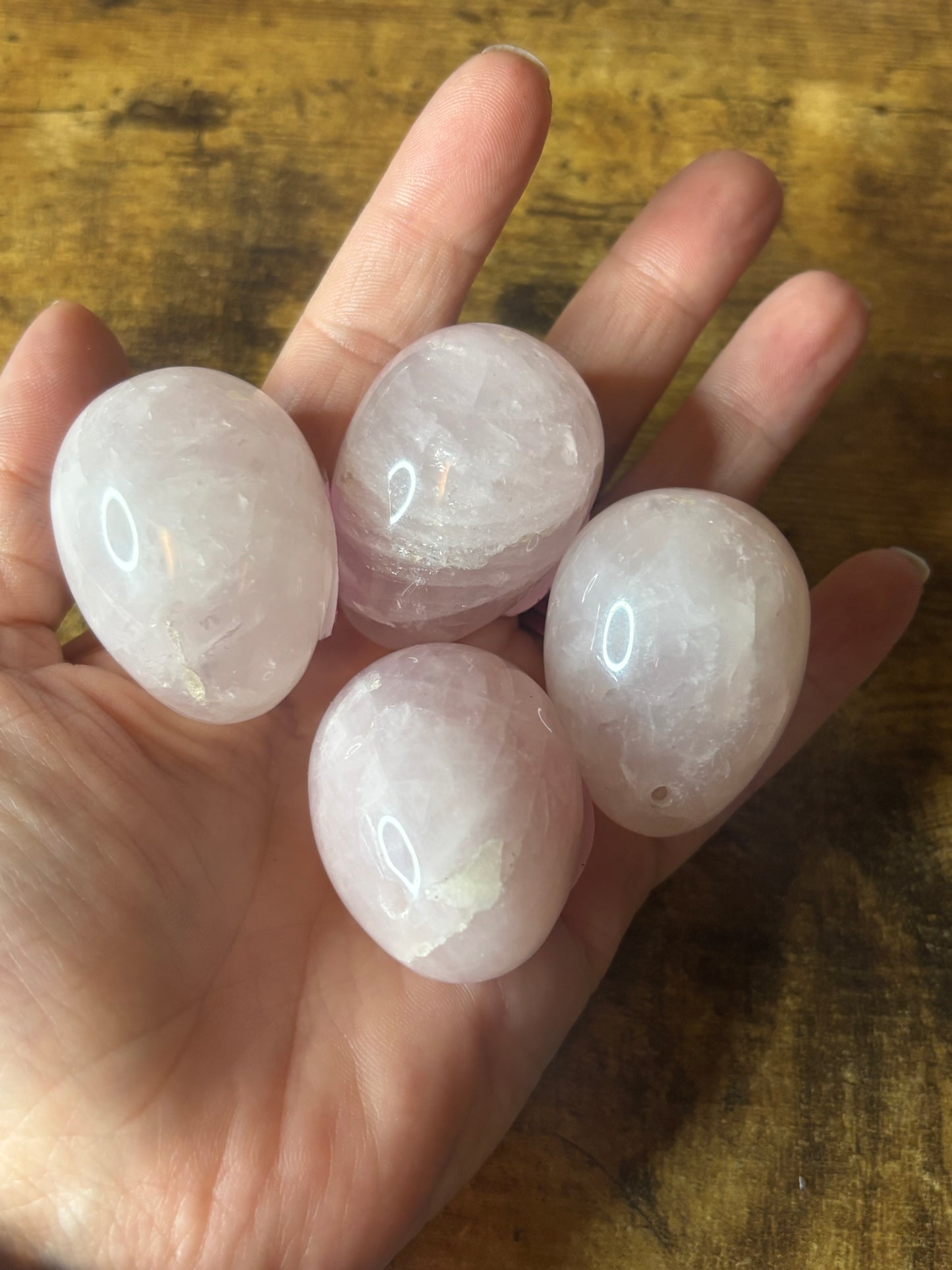 Blush of the Heart – Rose Quartz Crystal Eggs Love, Healing & Heart Chakra Energy | Polished Natural Stone