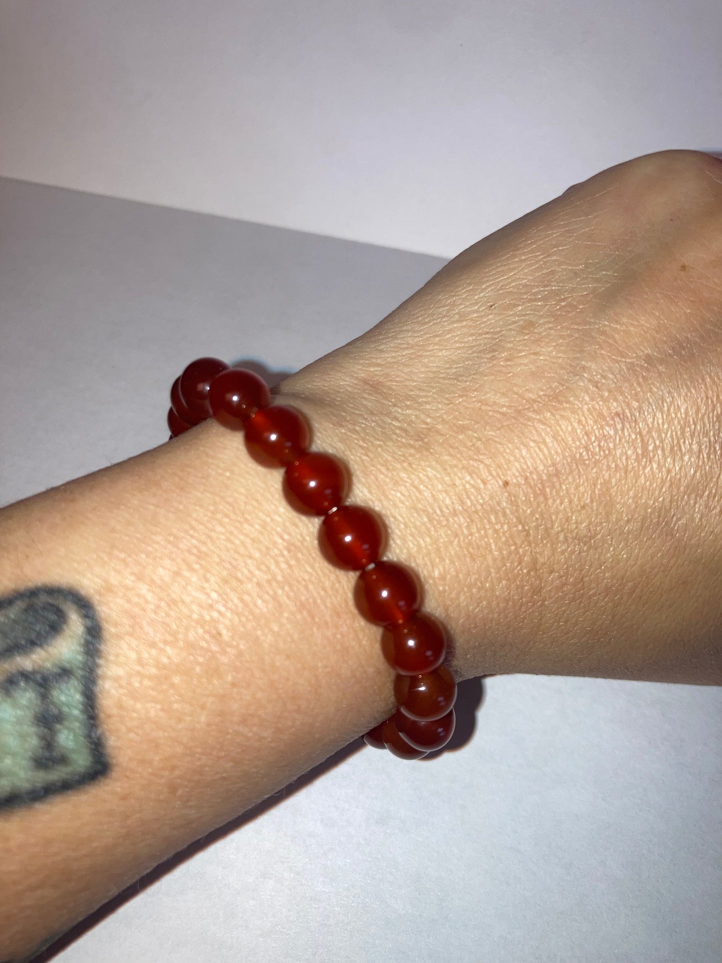 ISIS GODDESS Orange Carnelian Natural Genuine Healing Crystal Bracelet 8MM beads