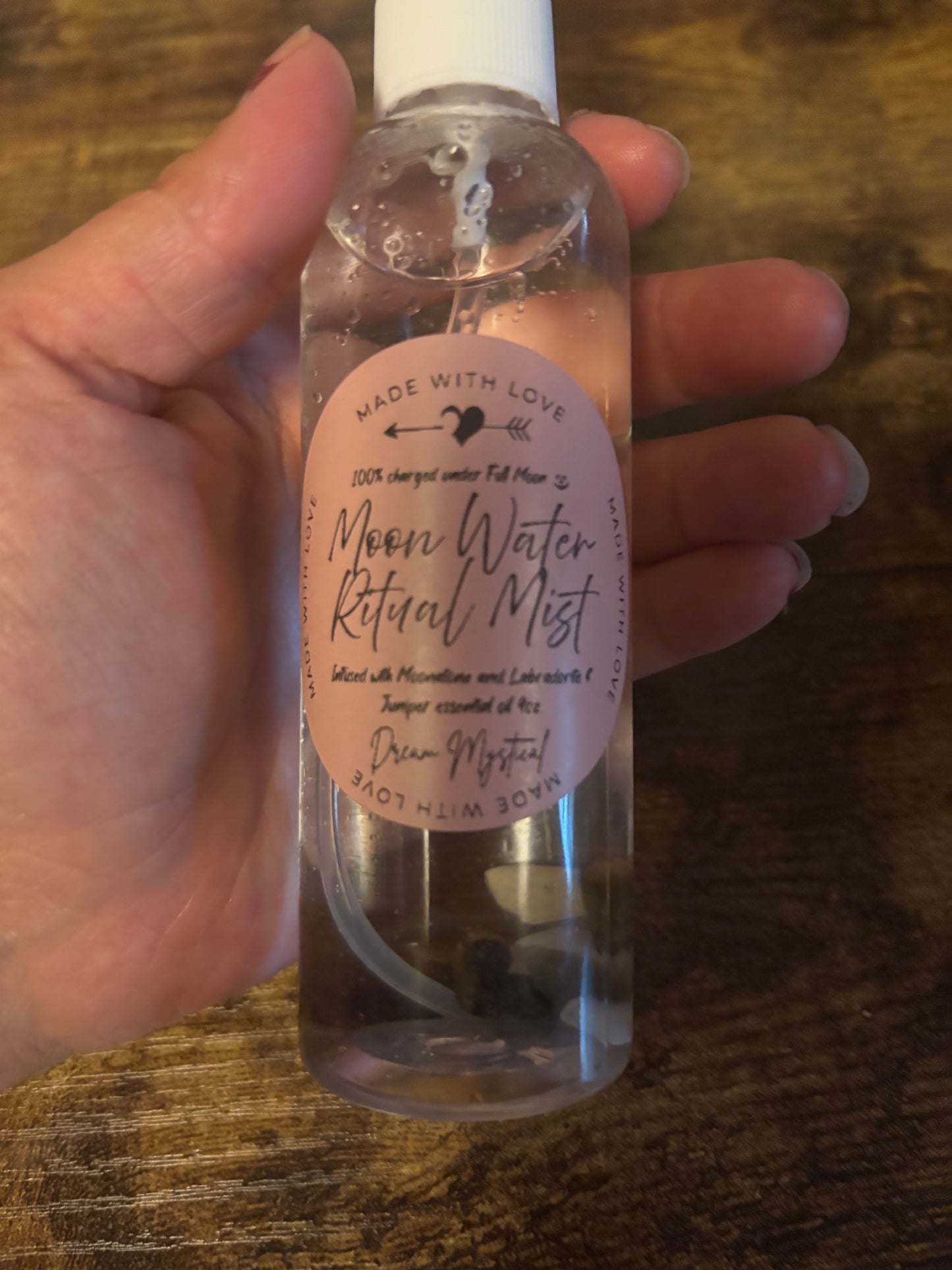 Moon Water Ritual Mist infused with Labradorite Moonstone 100% Charged under the Full Moon