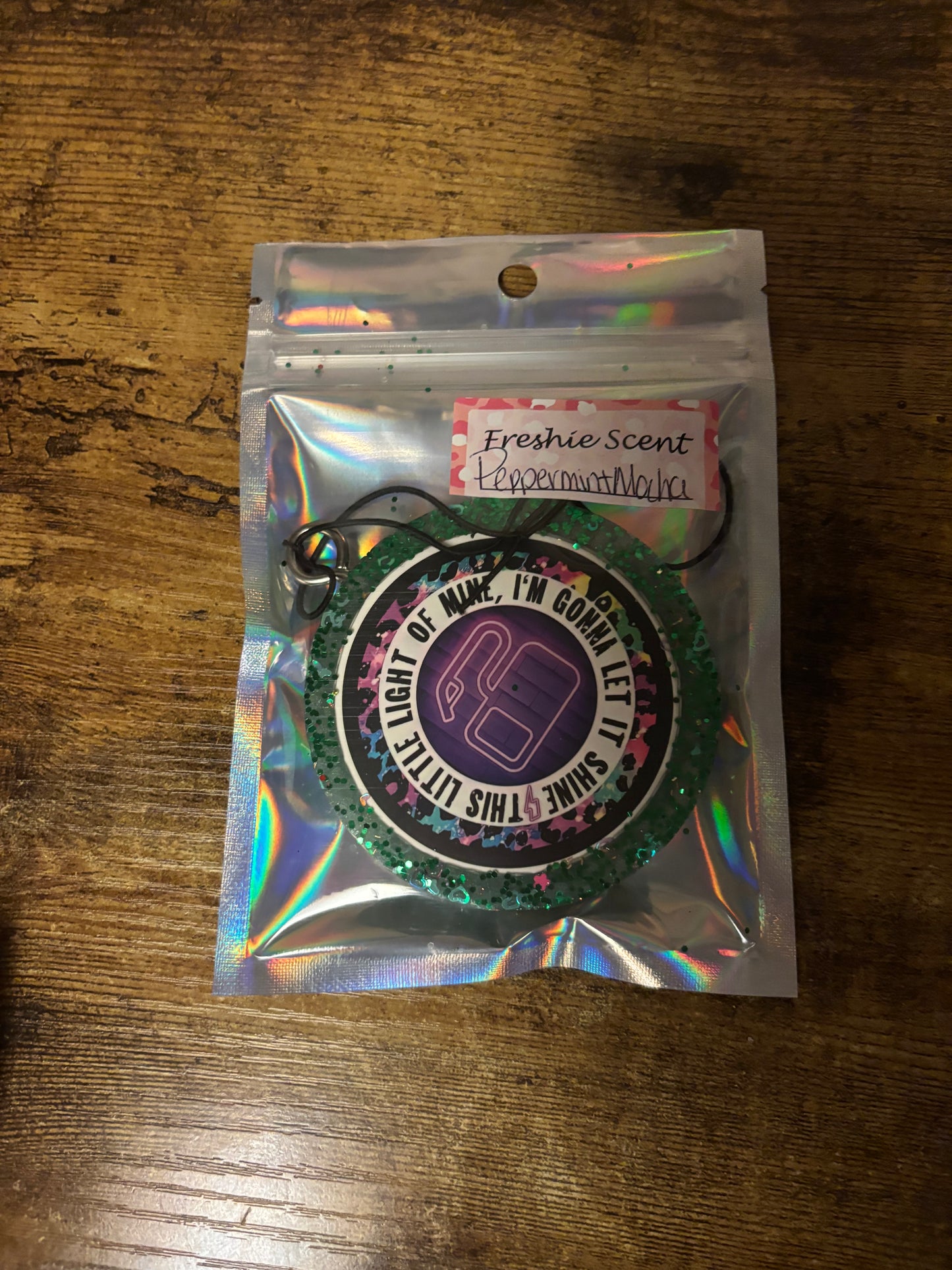 I’m Going to let this light of mine shine Freshie – Peppermint Mocha Long Lasting Car Air Freshener