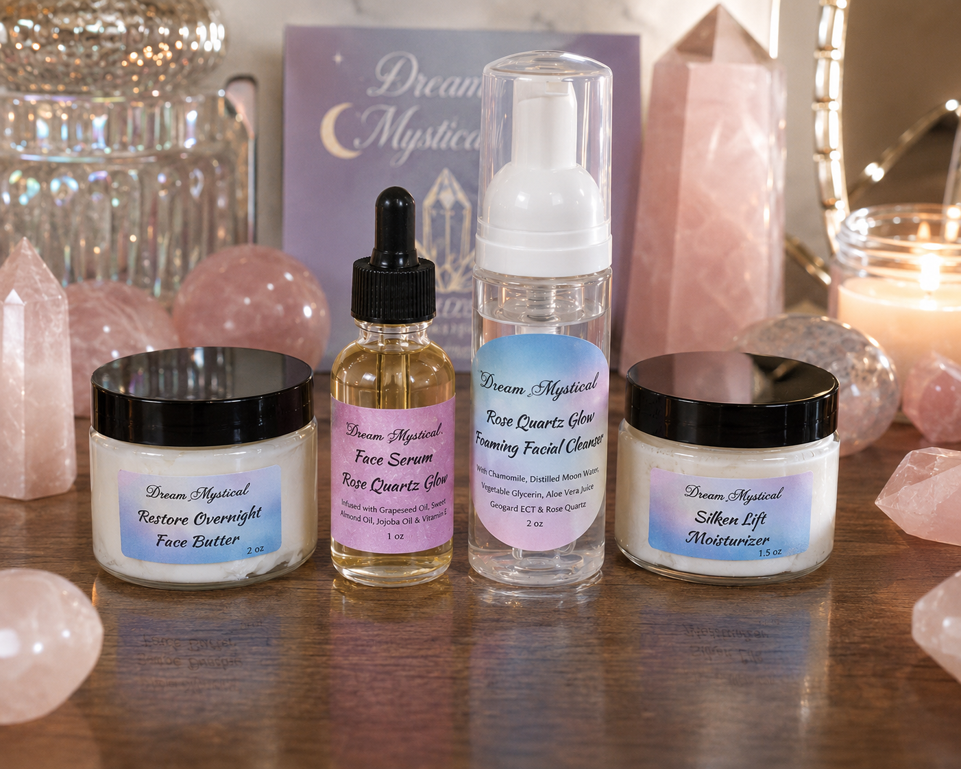 ✨Dream Mystical Rose🌹 Quartz Glow Collection Complete Skincare Bundle or purchase separately