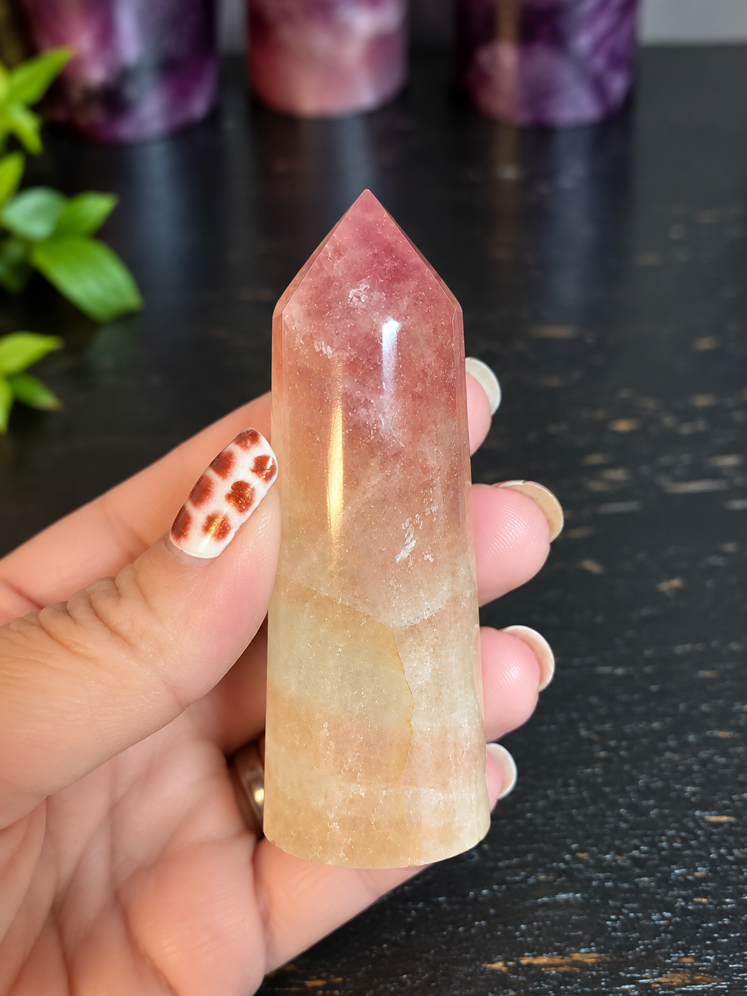 💜 Dark Purple Fluorite Towers | One-of-a-Kind Natural Crystal Points | Intuition • Protection • Clarity