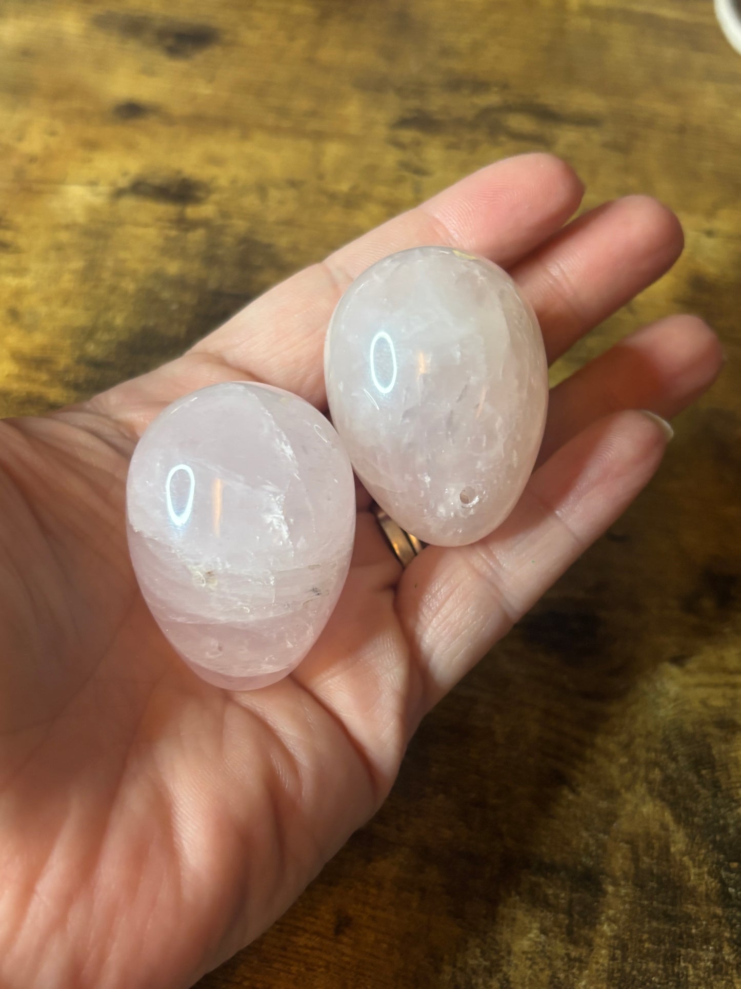Blush of the Heart – Rose Quartz Crystal Eggs Love, Healing & Heart Chakra Energy | Polished Natural Stone