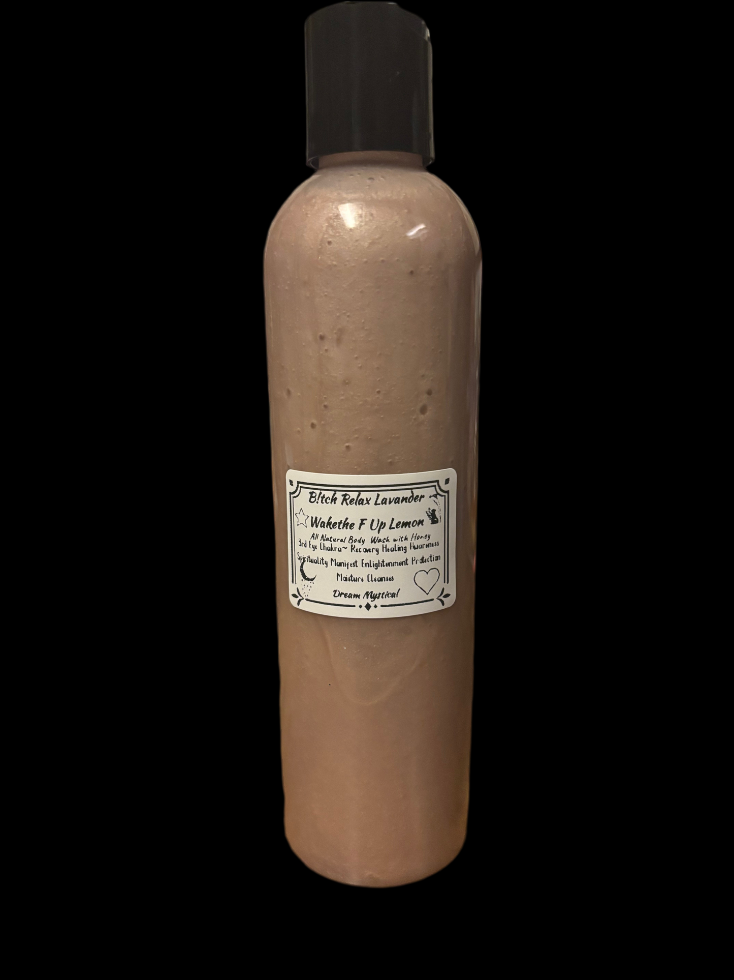 B!tch Relax Lavender Wake the F Up Lemon All Natural Body Wash with Honey