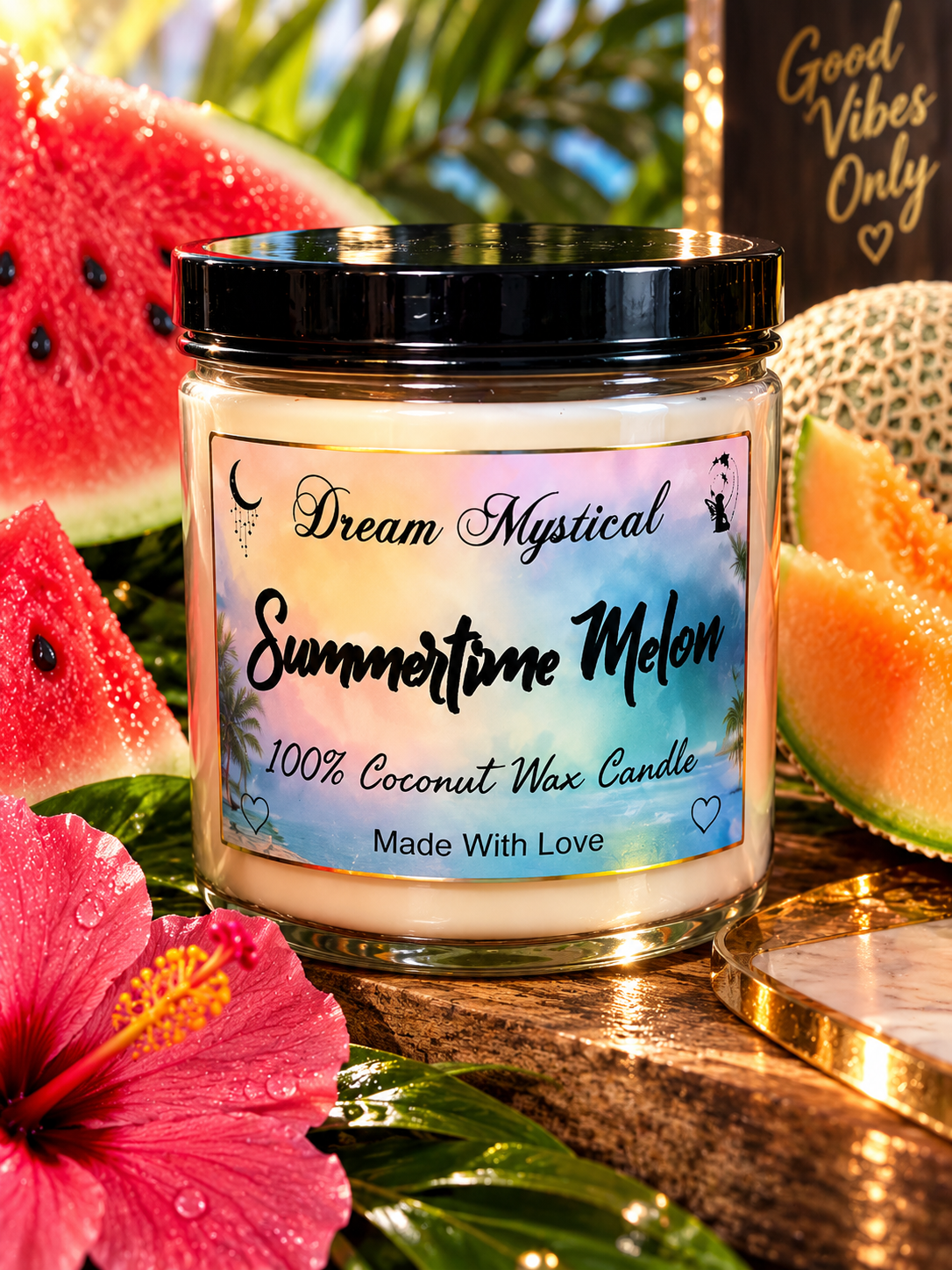 🍉☀️ Summertime Melon – 100% Coconut Wax Candle