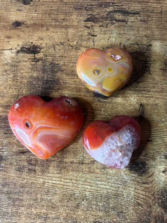 Soul Flame Carnelian Hearts Sacral Chakra Activation •Fire Energy •Creativity • Courage Passion • Protection • Vitality • Grounding