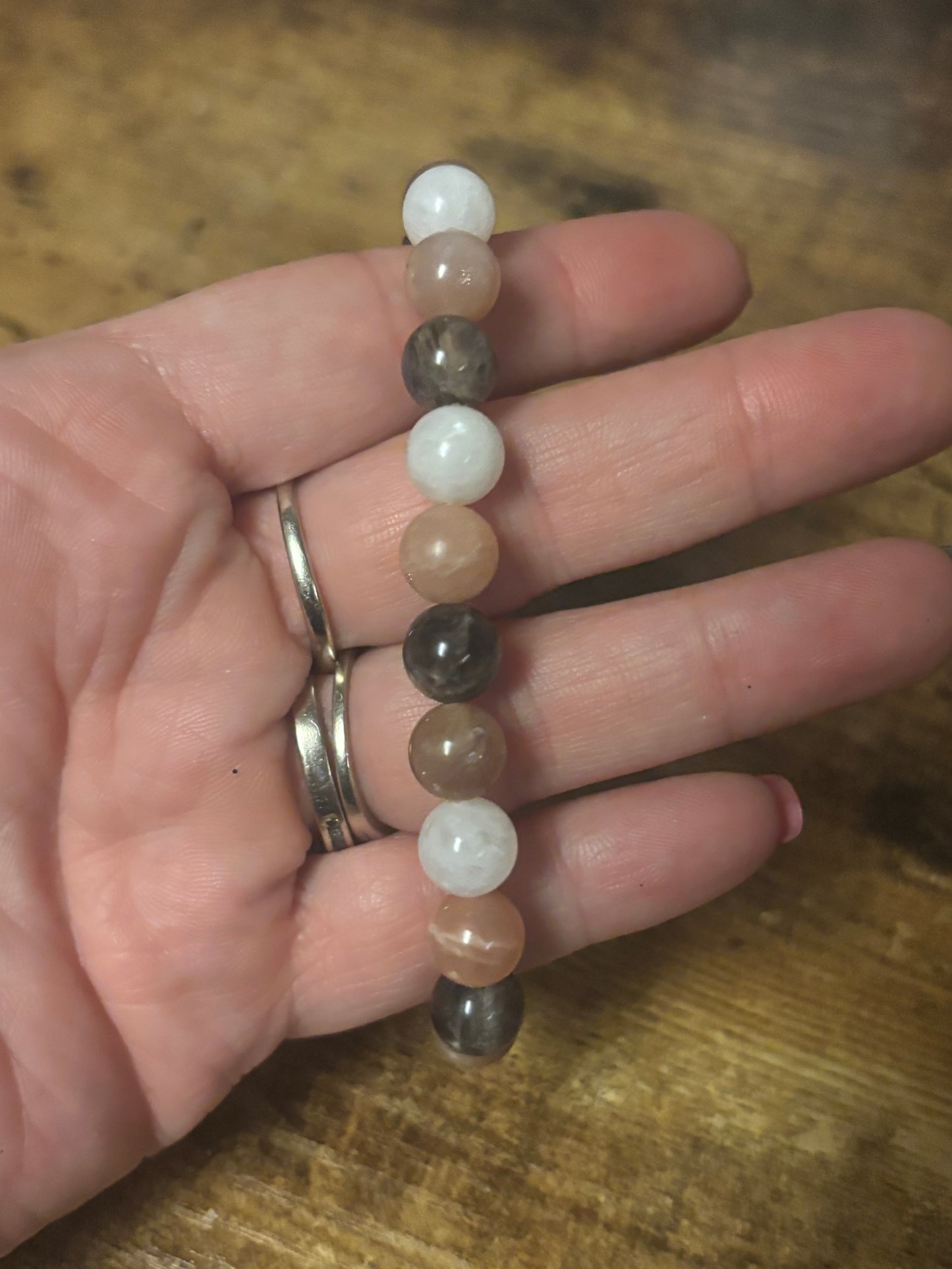 Divine Balance Bracelet 🌙☀️ Moonstone & Sunstone Crystal Bracelet | Feminine Energy • Intuition • Confidence • Emotional Healing