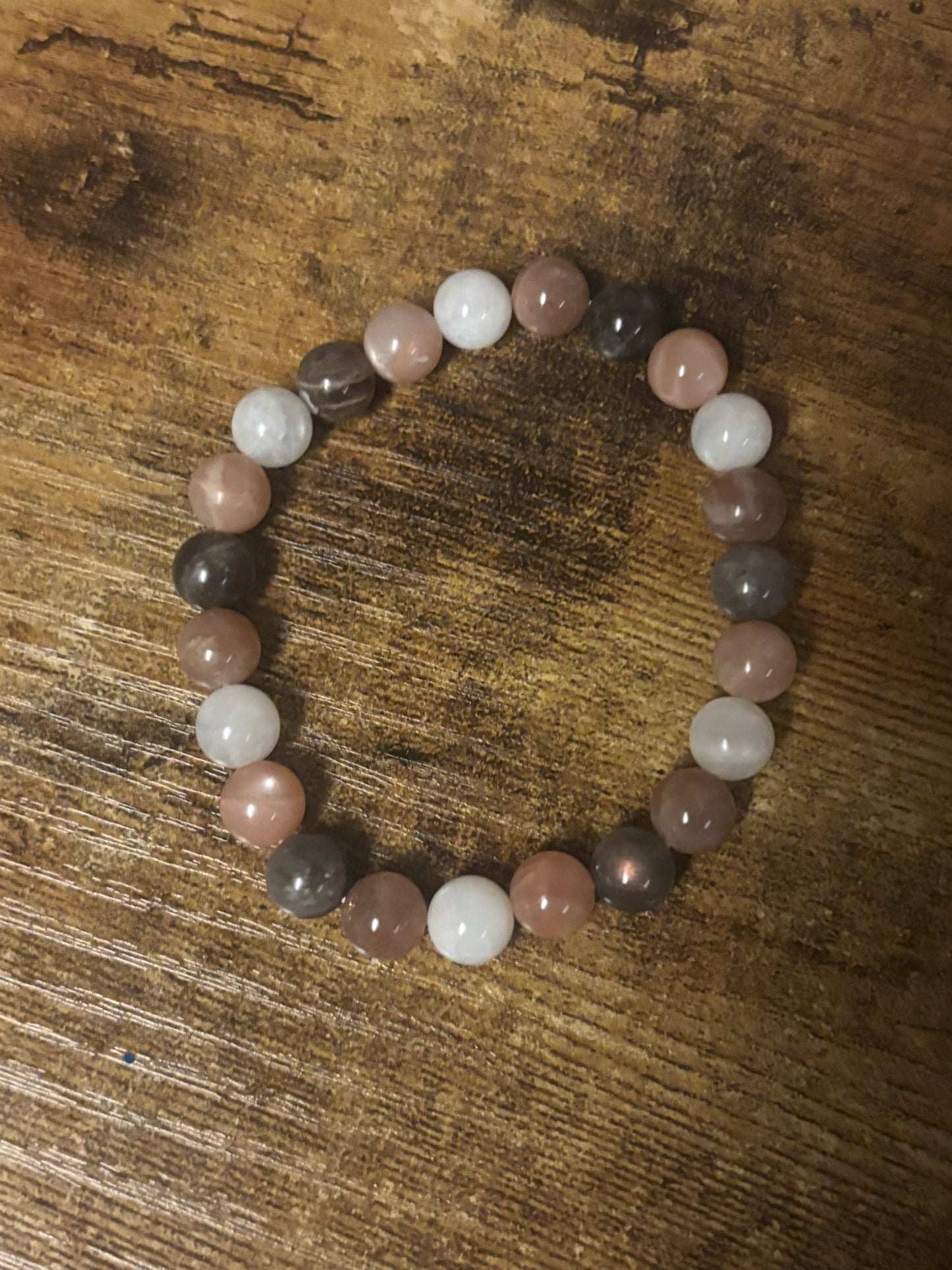 Divine Balance Bracelet 🌙☀️ Moonstone & Sunstone Crystal Bracelet | Feminine Energy • Intuition • Confidence • Emotional Healing