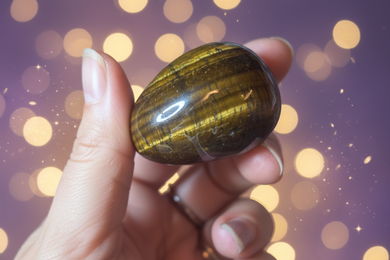 Golden Tiger’s Eye Protection Egg 🐅✨