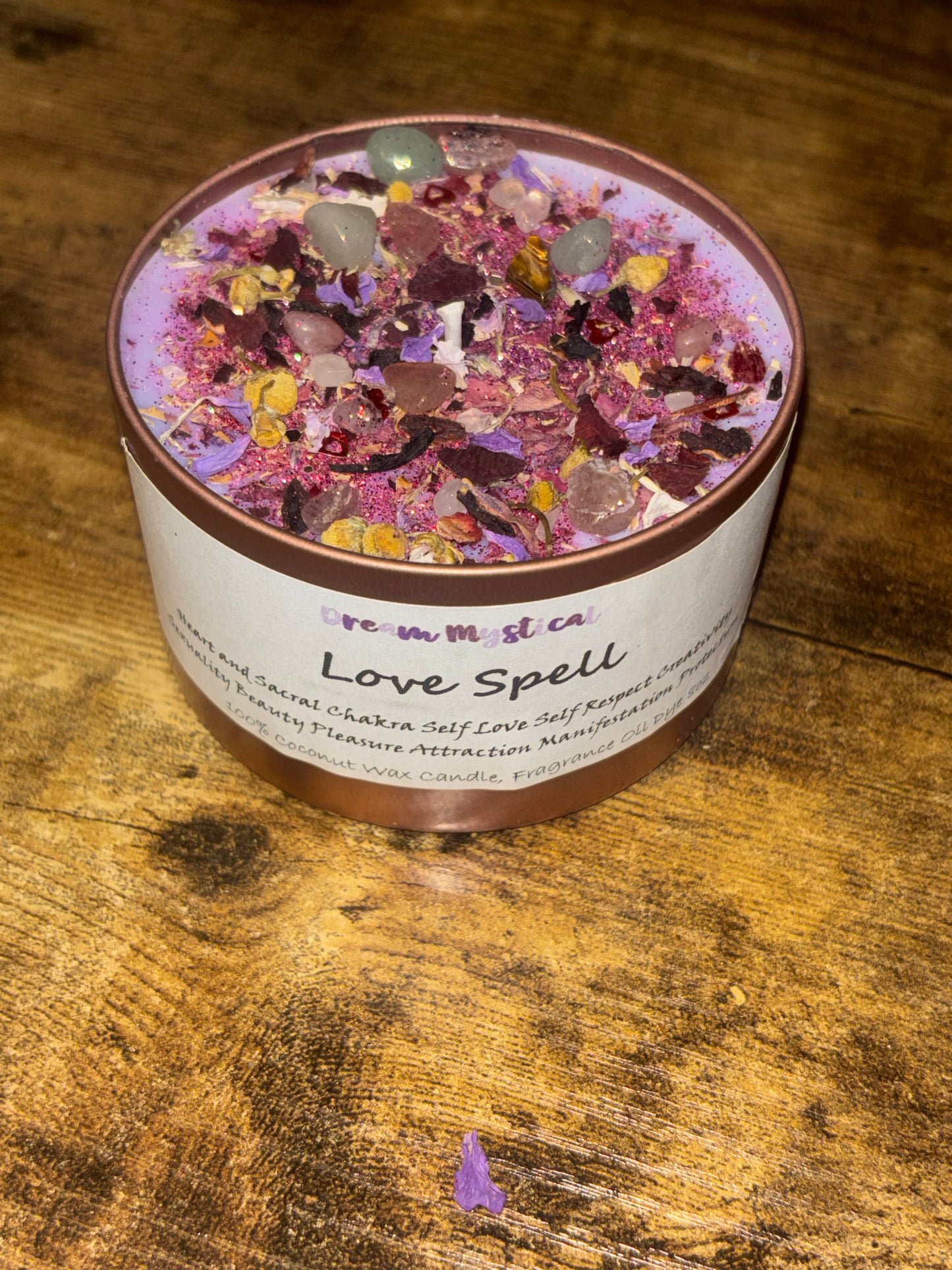 Love Spell Intentional Manifest Candle Heart Chakra Sexy as F*ck Healing Unconditional Love Forgiveness Protection meditation Cocnut Wax