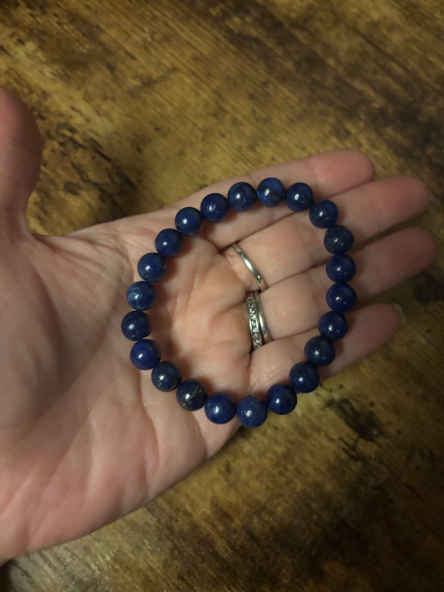 Lapis Lazuli Oracle Bracelet — Truth, Inner Power & Divine Wisdom | Blue Gemstone Beads