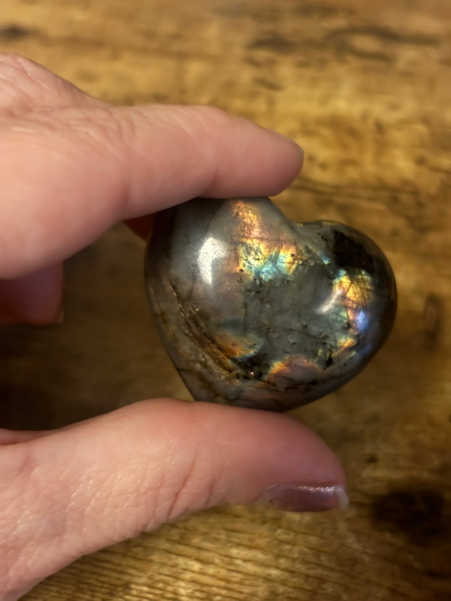 ✨ Aurora Heart Labradorite – Intuition • Protection • Magic ✨