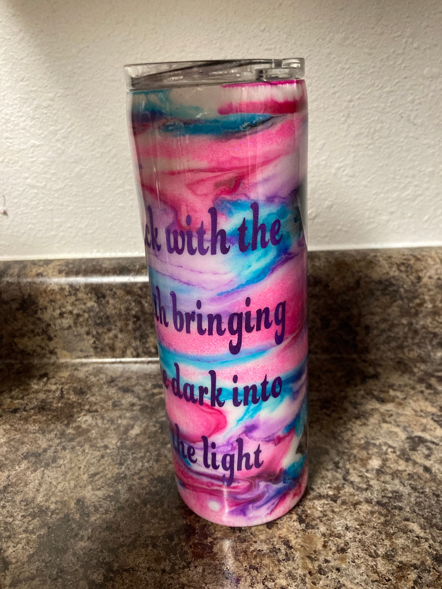 Back with the truth Bringing the dark into the light Mystic Rose Tumblers