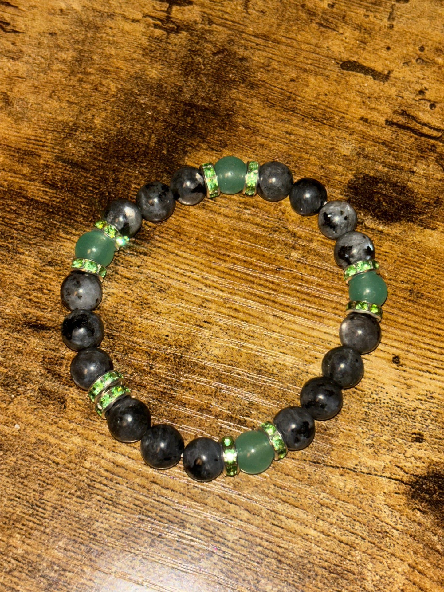 Luna Serenity | Labradorite & Green Aventurine Crystal Bracelet