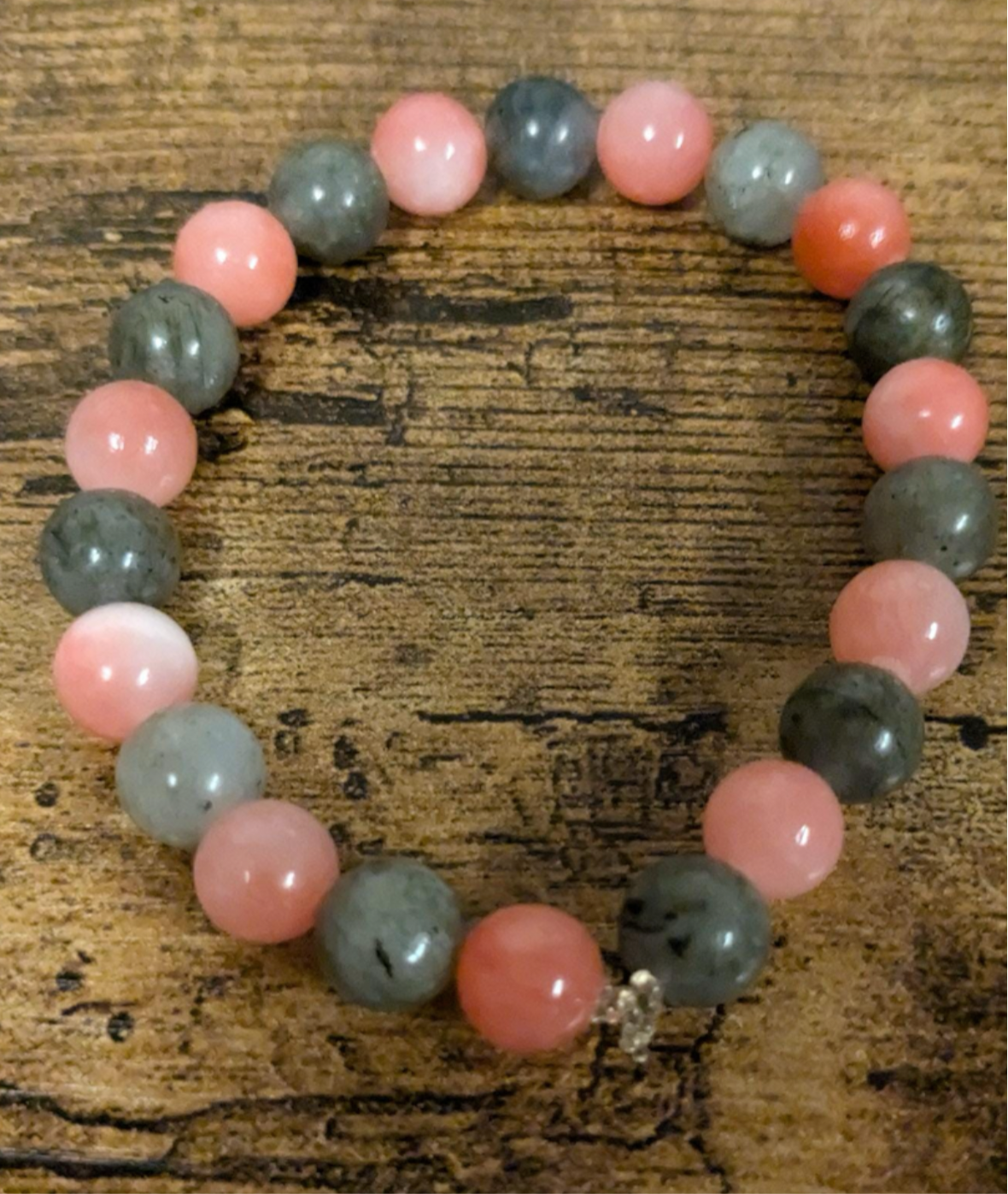 8MM Sunstone Labradorite or Persian Jade Labradorite Natural Genuine Reiki Healing Protection Crystal Brace