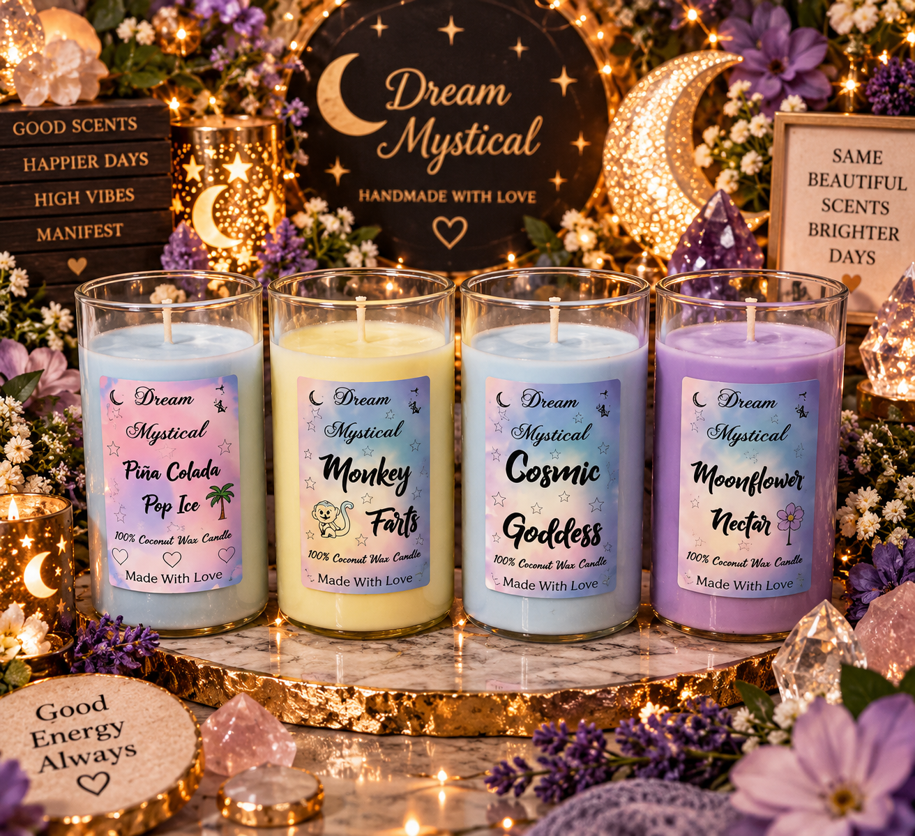 🌙✨ Moonflower Nectar | 100% Coconut Wax Candle | Mystical Floral Scent