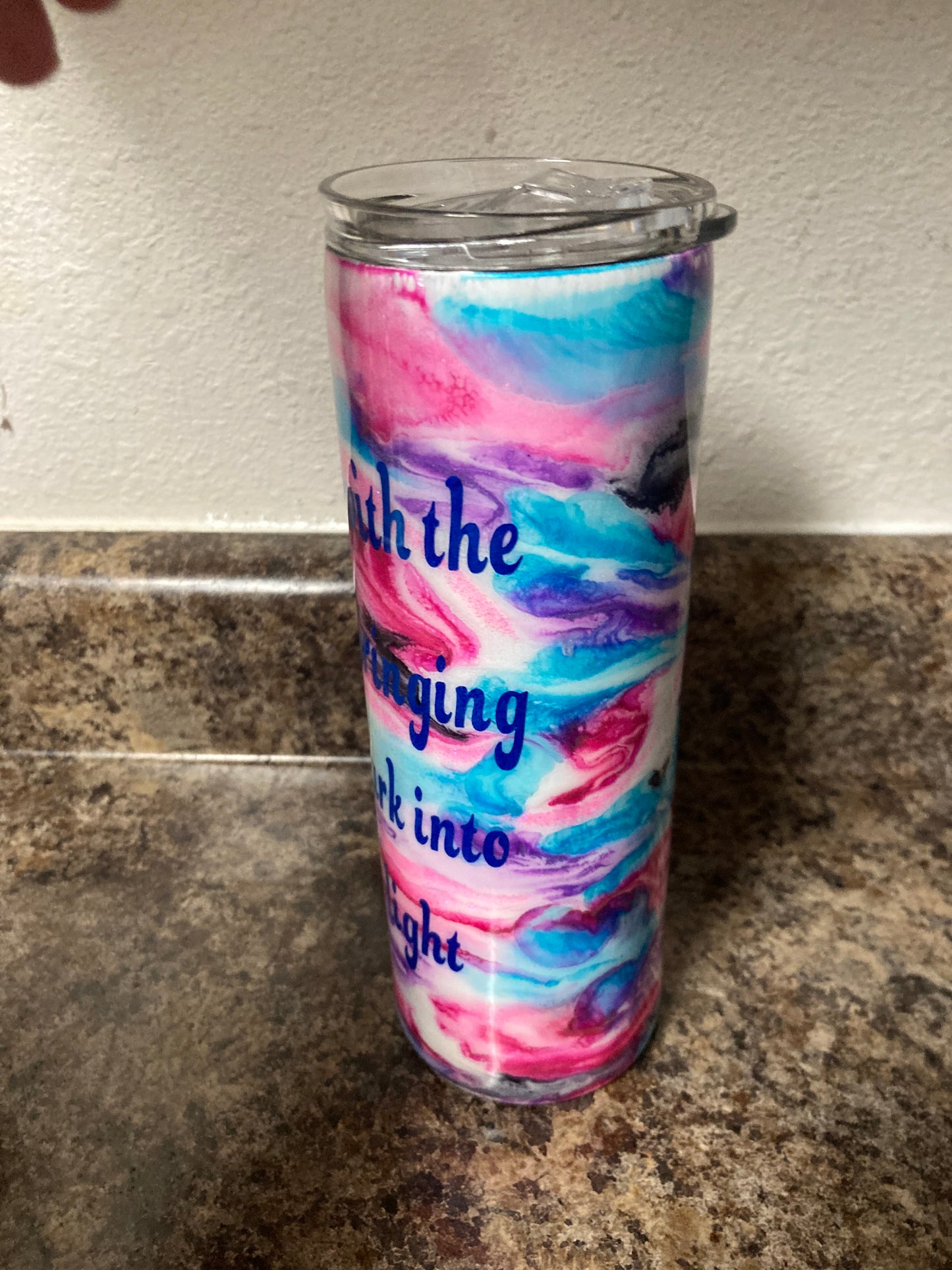 Back with the truth Bringing the dark into the light Mystic Rose Tumblers