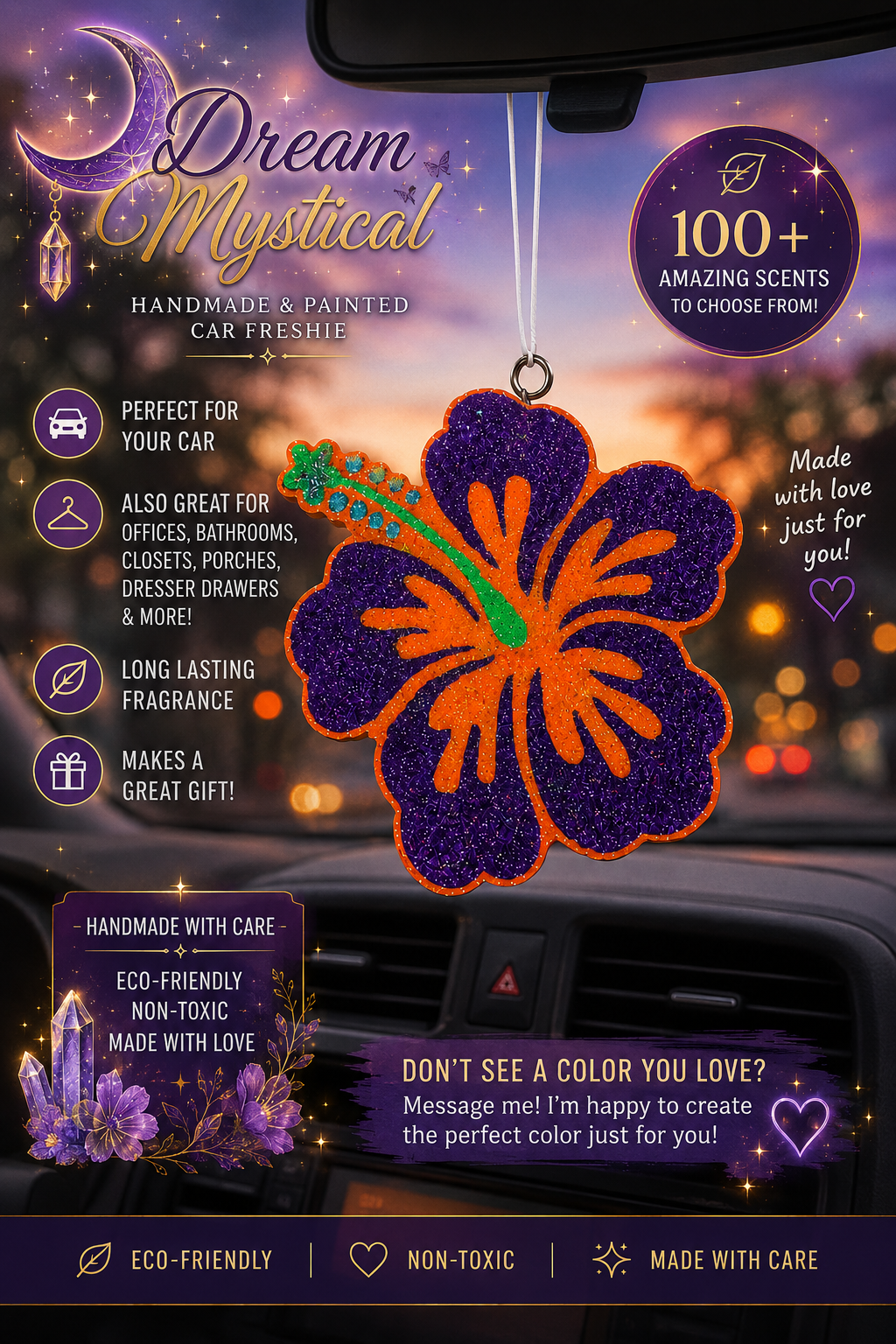 Hibiscus Flower Car Freshies