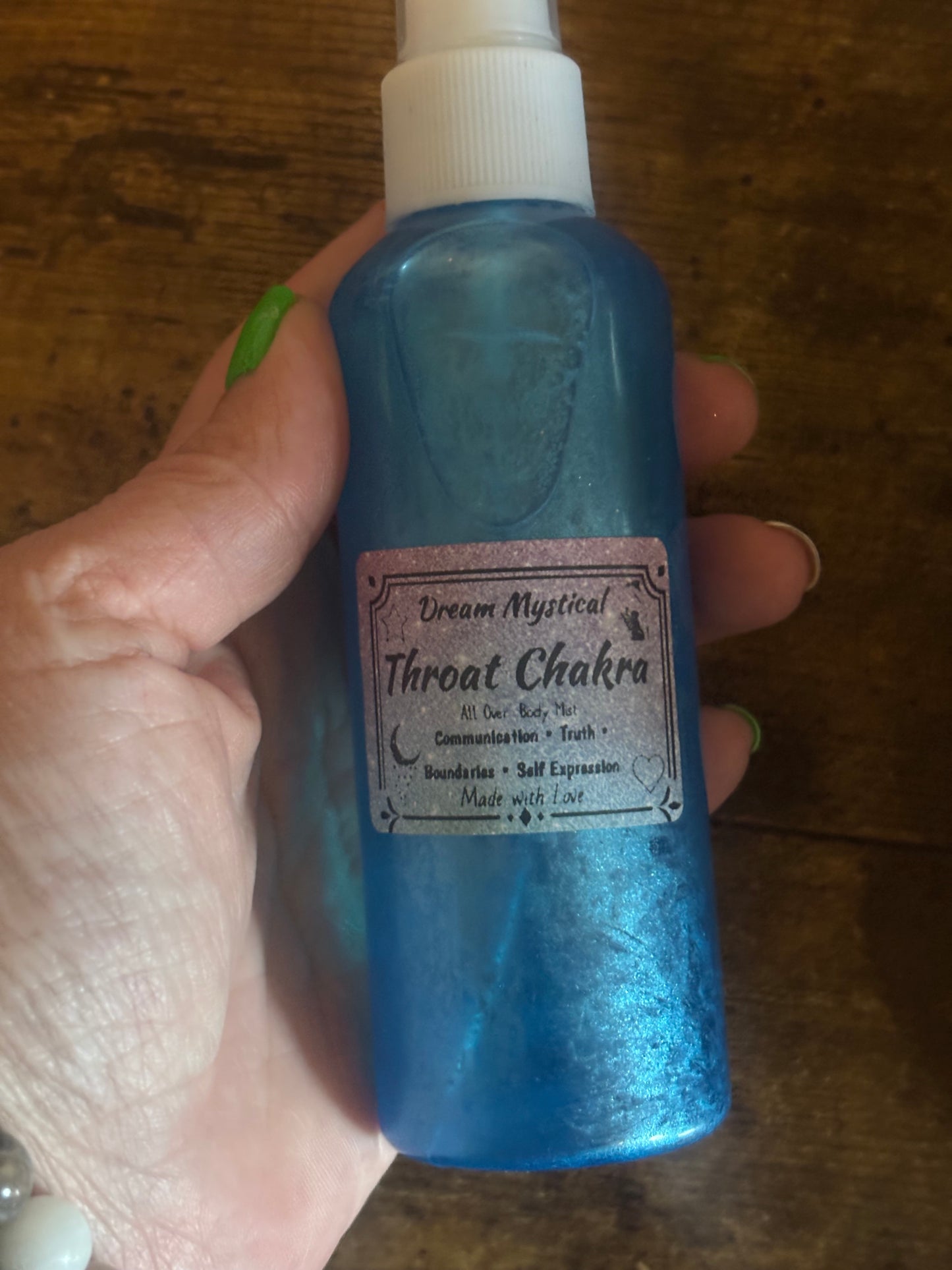 2oz Throat Chakra Mist Communication Boundaries Truth Clearing Energy & Protection