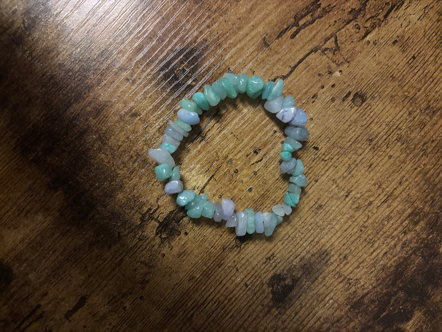 🌿 Heart of Gaia – Green Agate Chip Bracelet • Heart Chakra • Growth & Grounding