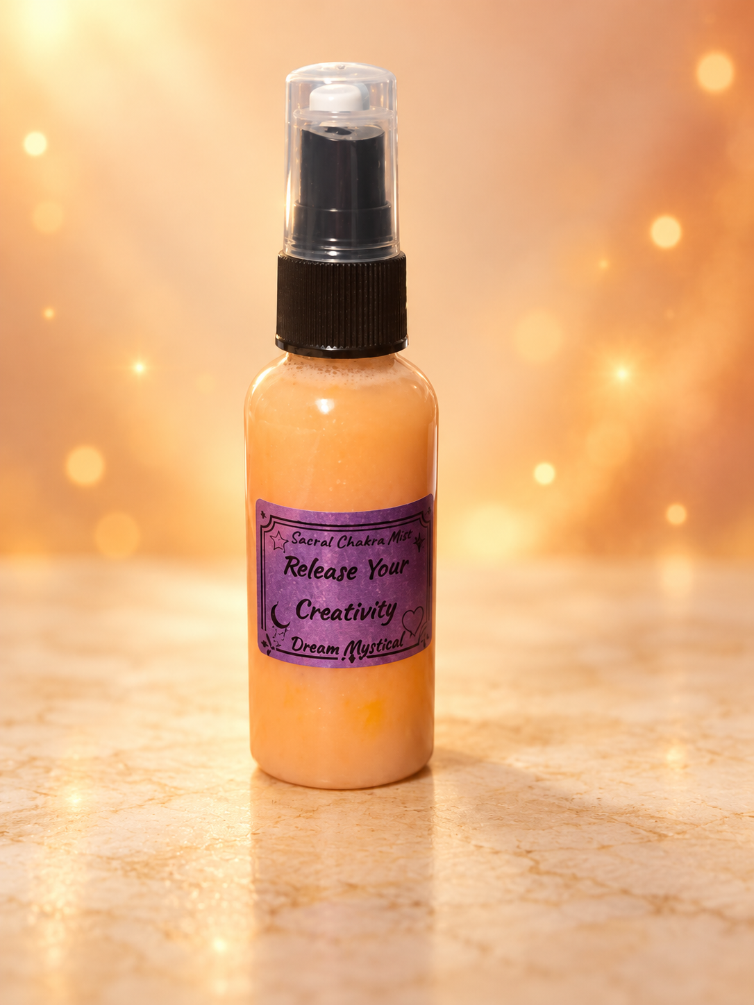Release Your Creativity Mist Sacral chakra infused with Carnelian crystal