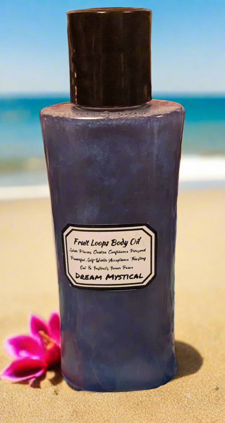 Fruit Loops Body Oil Handmade Moisturizer• Heals• Protecte• Balances & Aligns Solar Plexus Chakra