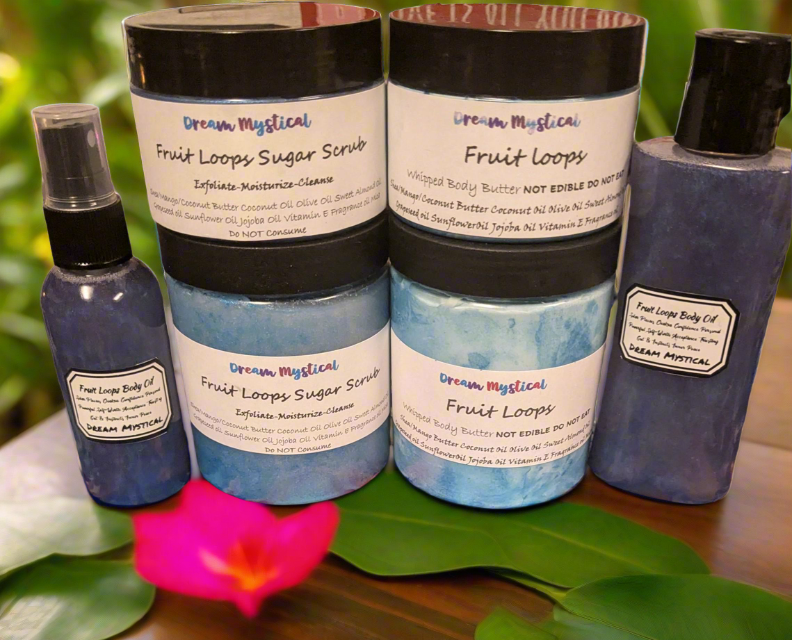 Fruit Loops Body Oil Handmade Moisturizer• Heals• Protecte• Balances & Aligns Solar Plexus Chakra