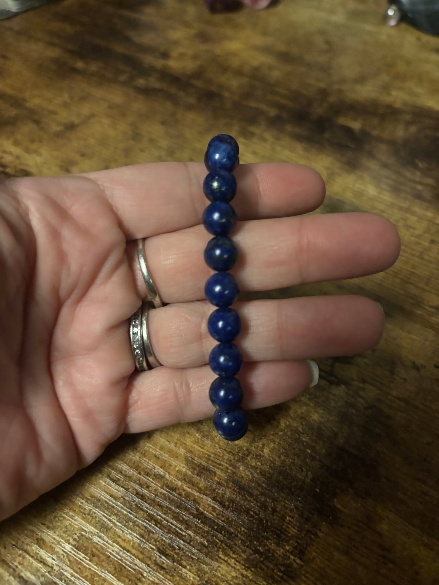 Lapis Lazuli Oracle Bracelet — Truth, Inner Power & Divine Wisdom | Blue Gemstone Beads