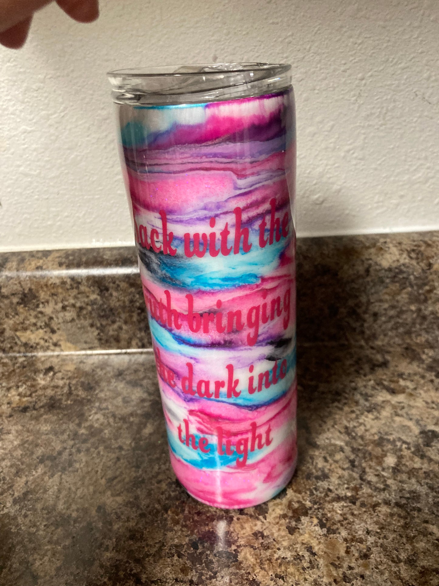 Back with the truth Bringing the dark into the light Mystic Rose Tumblers