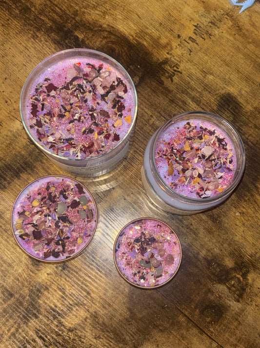 Love Spell Intentional Manifest Candle Heart Chakra Sexy as F*ck Healing Unconditional Love Forgiveness Protection meditation Cocnut Wax