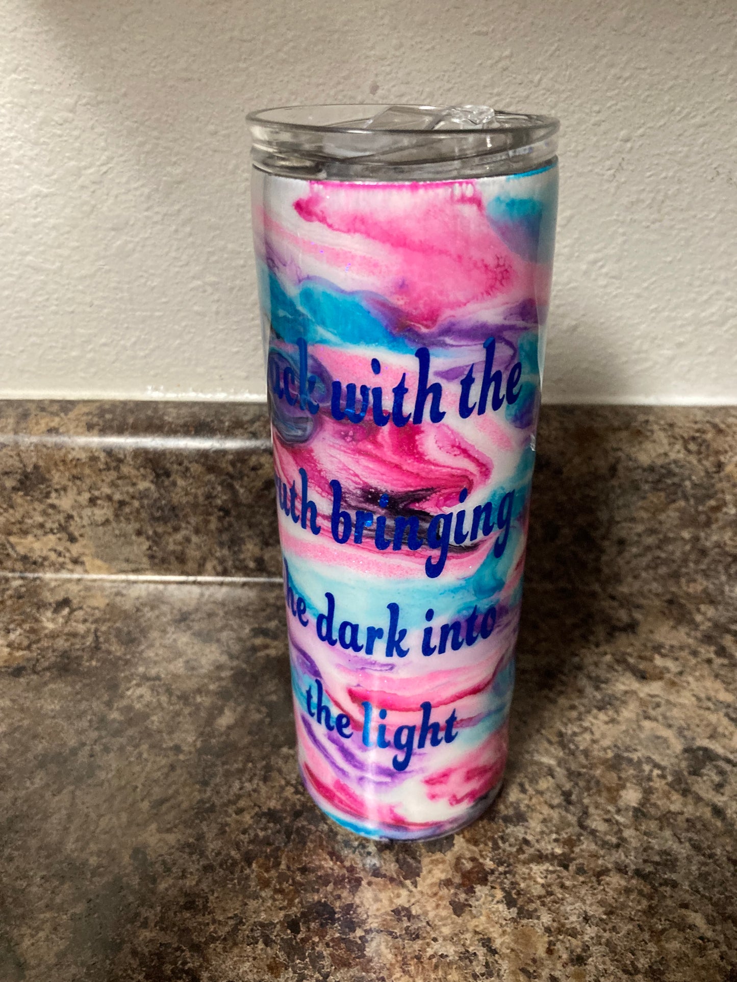 Back with the truth Bringing the dark into the light Mystic Rose Tumblers