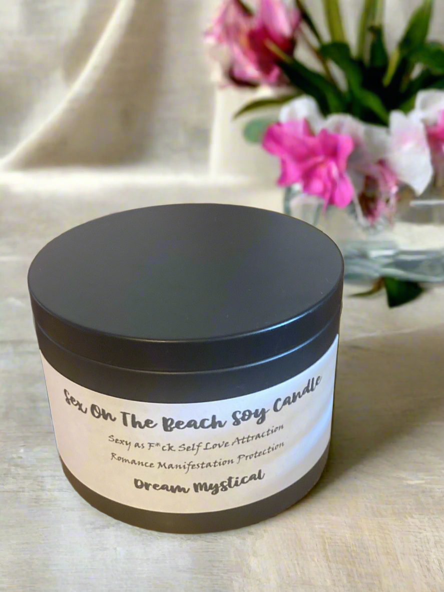 Sex On The Beach Intentional Candle Sexy as F*ck Self Love Attraction  Beauty Romance Manifestation Protection Spiritual Coconut Wax