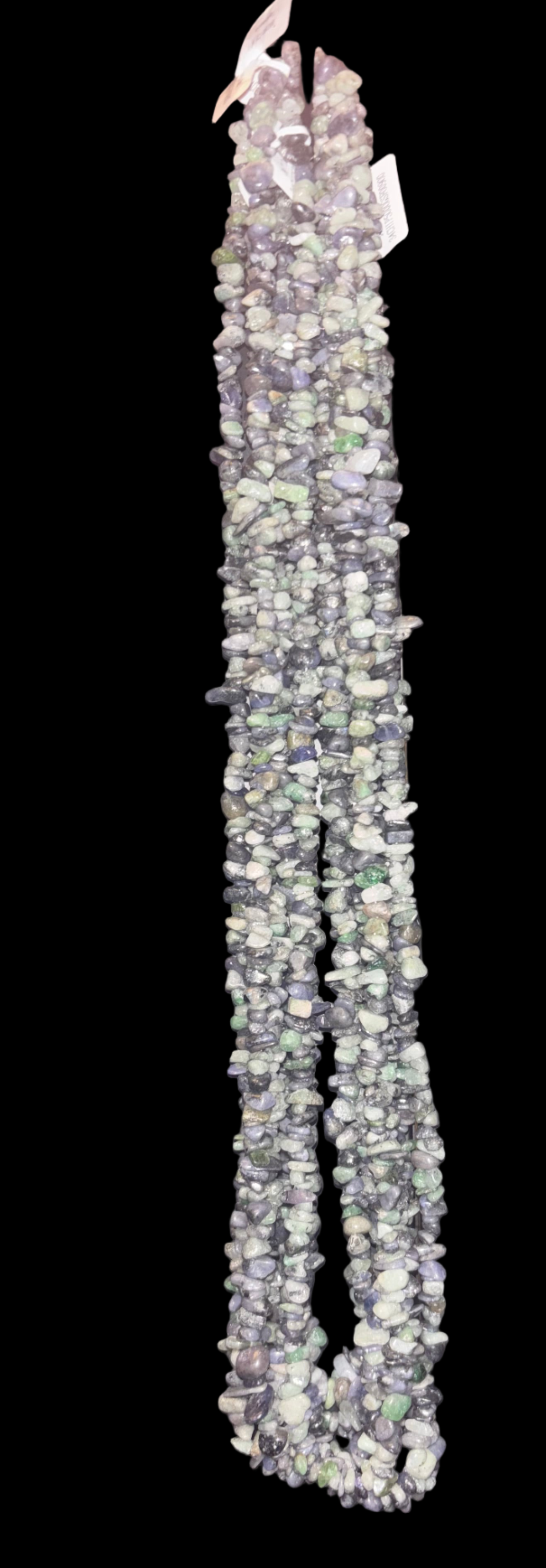 34 inch Natural Gemstone Chips Beads | Violate Flame Mixed Tanzanite, Labradorite, Rose Quartz, Cherry Quartz, Moknstone, Lavender Jade, Grey Moonetone