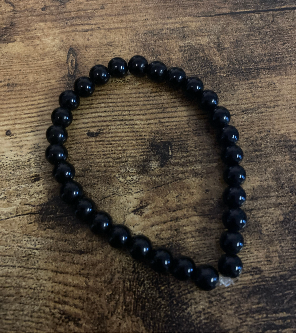 Tourmaline Sacred Shield Protection Evil Be Gone 6MM Black Natural Genuine Healing Crystal Bracelet
