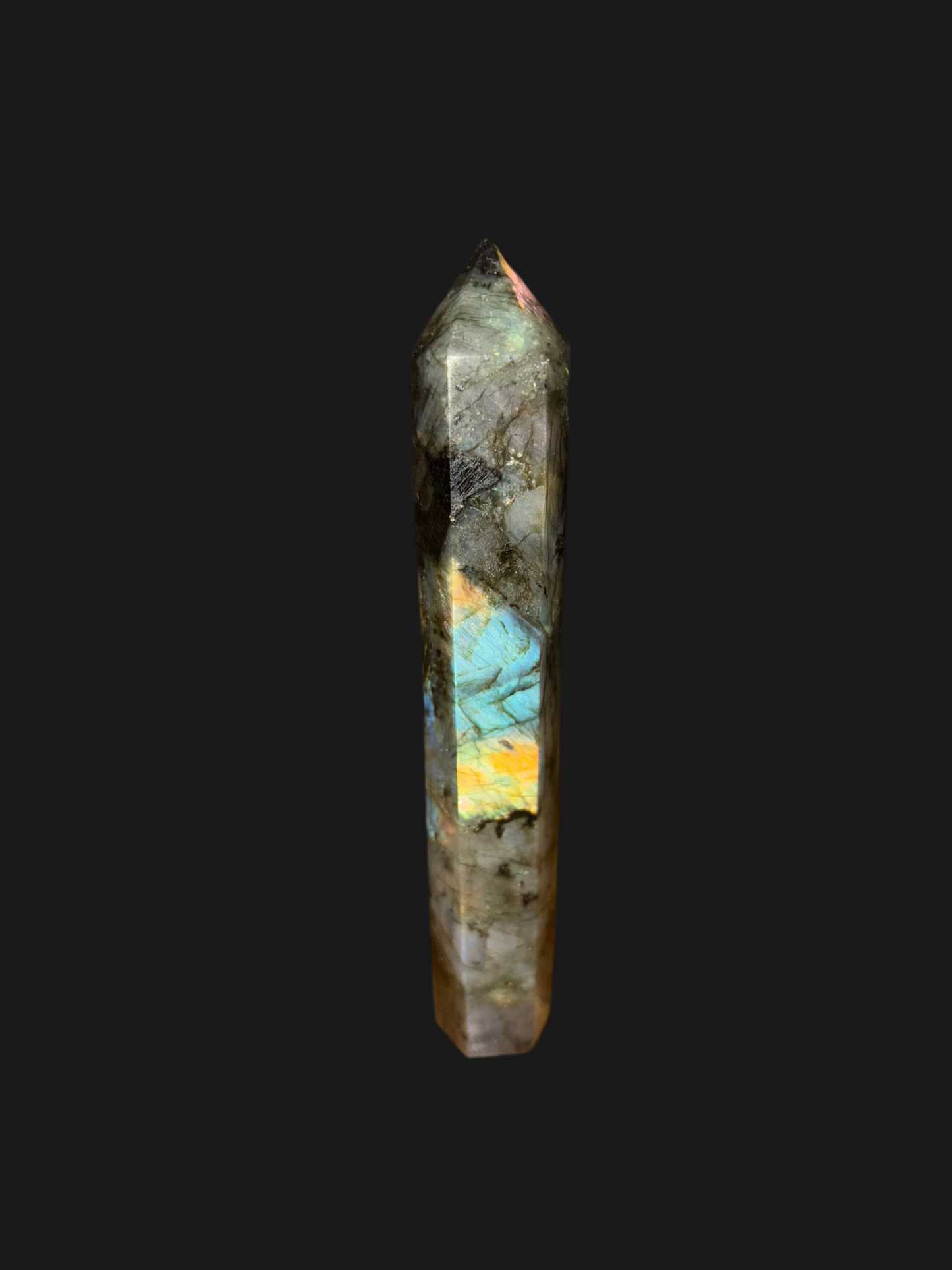 Labradorite Crystal Tower | Intuition, Protection & Transformation | Crown, Third Eye & Throat Chakra