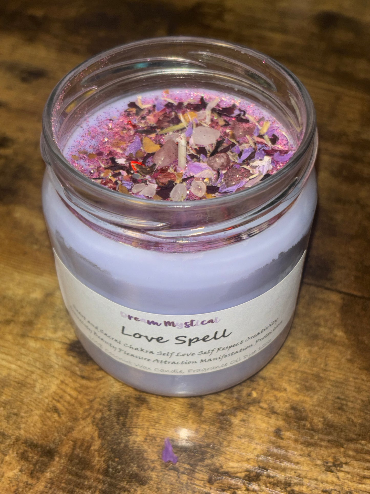 Love Spell Intentional Manifest Candle Heart Chakra Sexy as F*ck Healing Unconditional Love Forgiveness Protection meditation Cocnut Wax