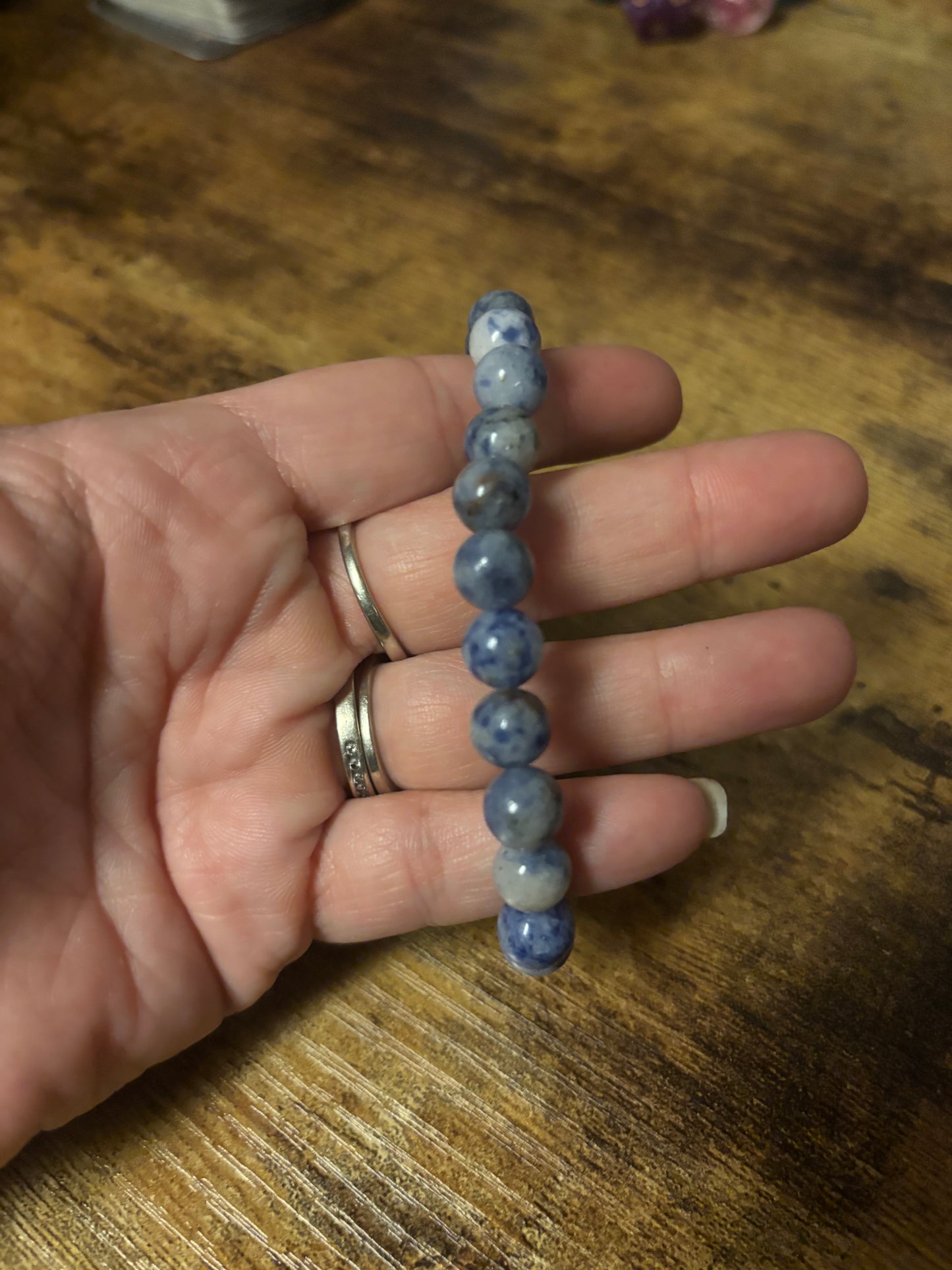 Dumortierite Wisdom Dream — Intuition & Clarity Energy 8mm natural Bead Bracelet | High Vibe Healing Crystal Jewelry