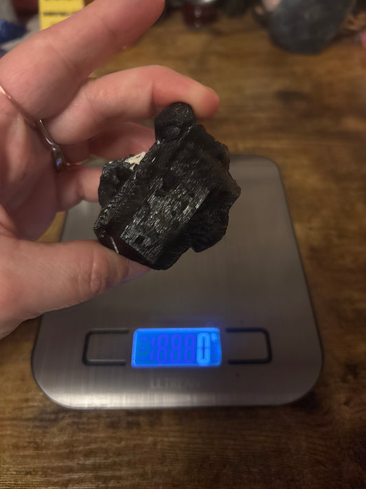 🖤Sacrad Shield Raw Black Tourmaline | Powerful Protection & Grounding Crystal | Natural Healing Stone (115g)• Natural Schorl Mineral • EMF Protection • Grounding & Clarity Stone • Raw Healing Crystal
