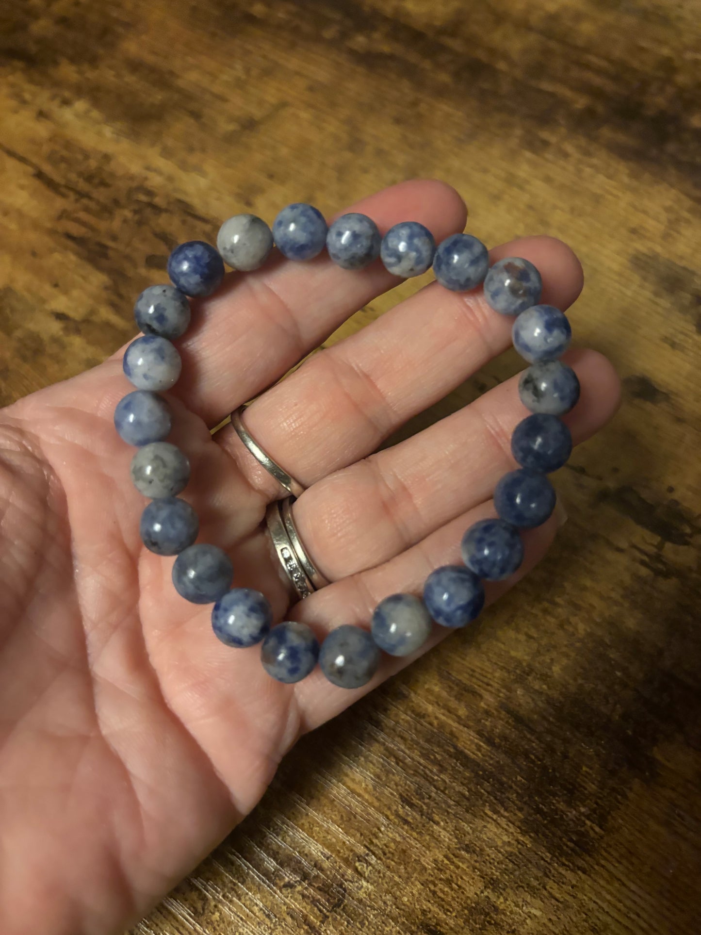 Dumortierite Wisdom Dream — Intuition & Clarity Energy 8mm natural Bead Bracelet | High Vibe Healing Crystal Jewelry