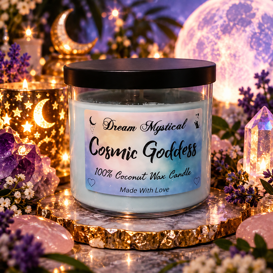 🌙✨ Cosmic Goddess – 100% Coconut Wax Candle ✨🌙