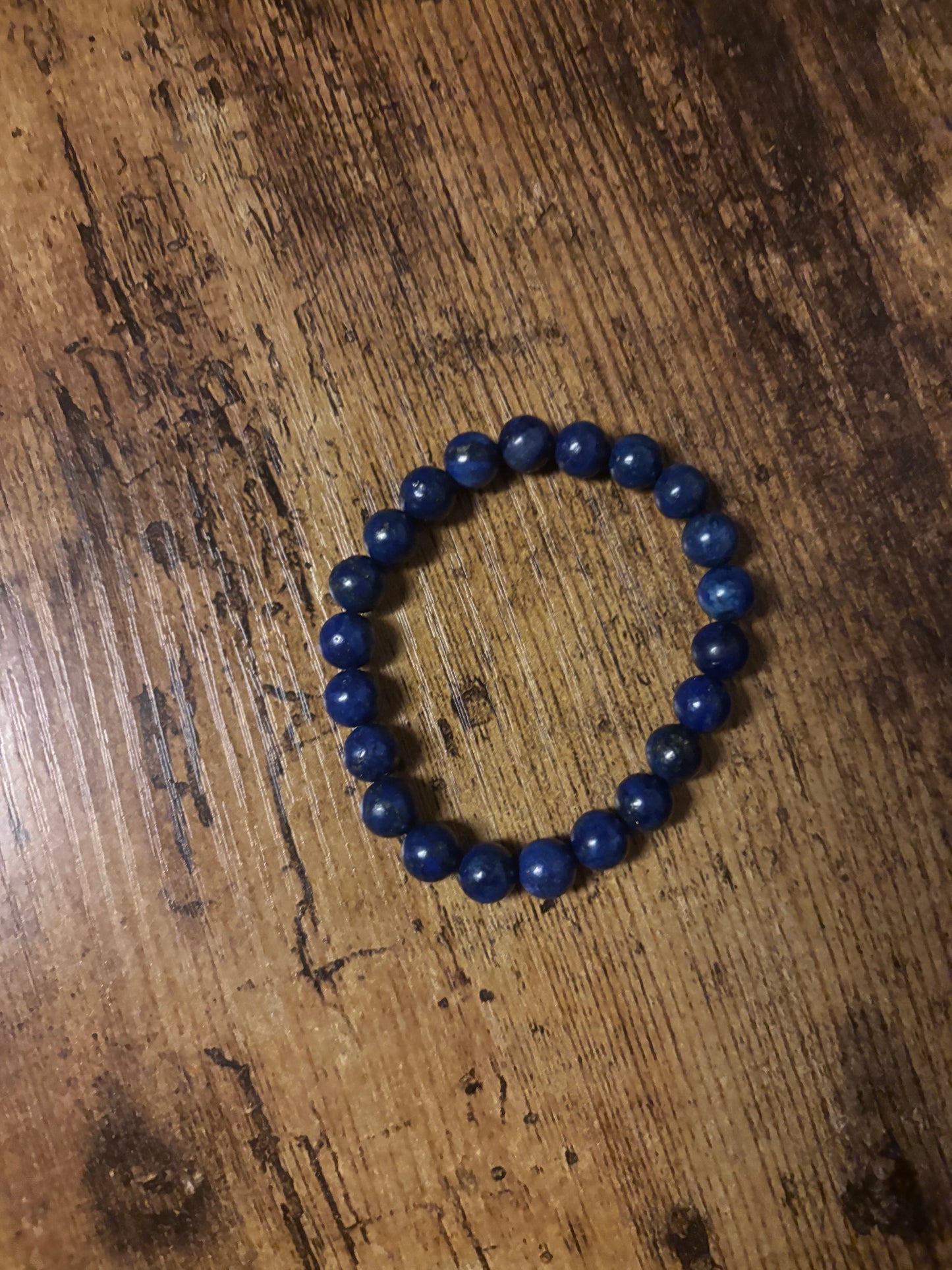 Lapis Lazuli Oracle Bracelet — Truth, Inner Power & Divine Wisdom | Blue Gemstone Beads