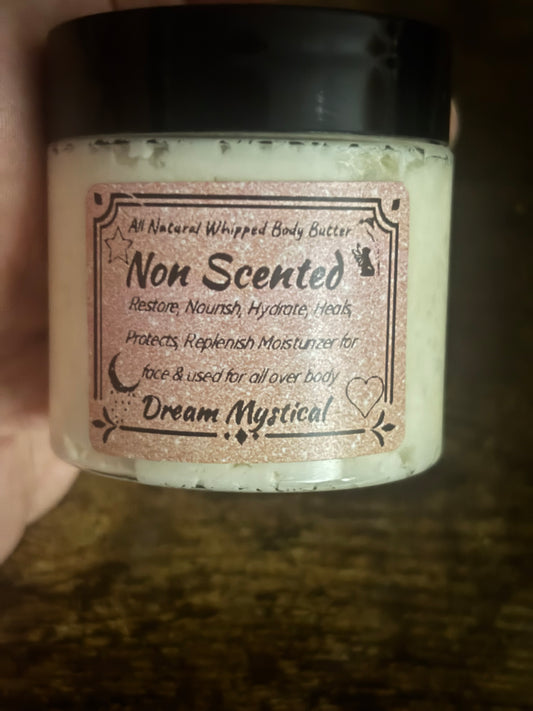 Whipped Face Cream | All Natural Hydrating Facial Butter | Sensitive Skin Safe | Restore/Replenish |Deep Moisture + Glow (Unscented)