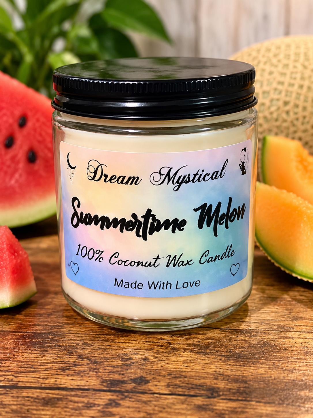 🍉☀️ Summertime Melon – 100% Coconut Wax Candle
