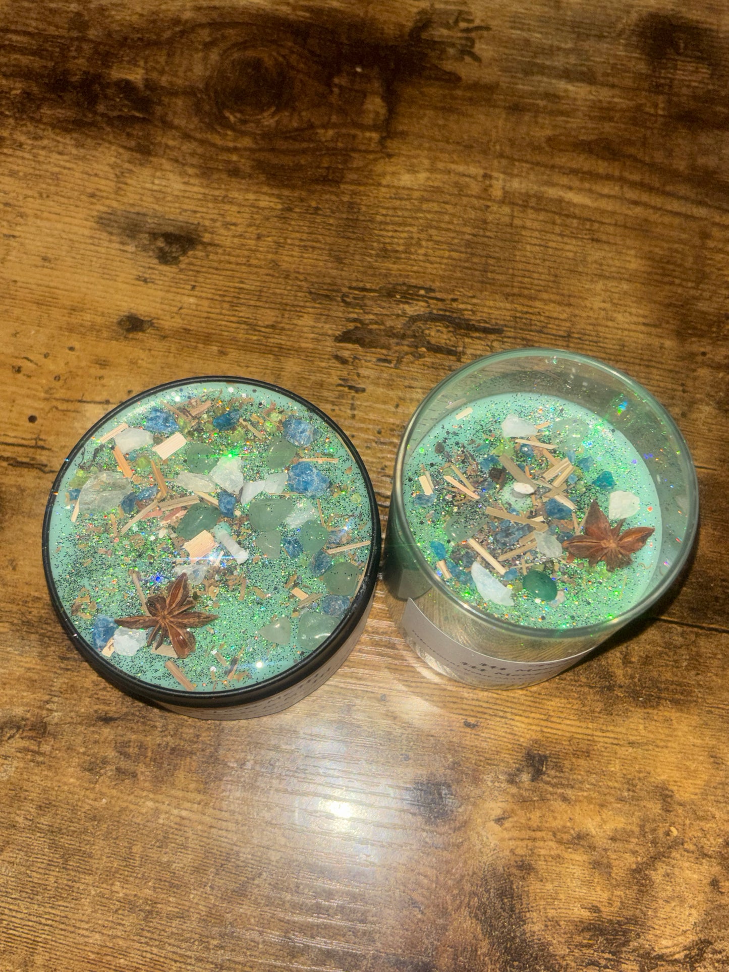 $$$Money Love Me Money Comes to Me$$$ Intentional Coconut Wax Candle 🕯️ Heart Chakra Abundance Wealth (Peppermint Mocha)