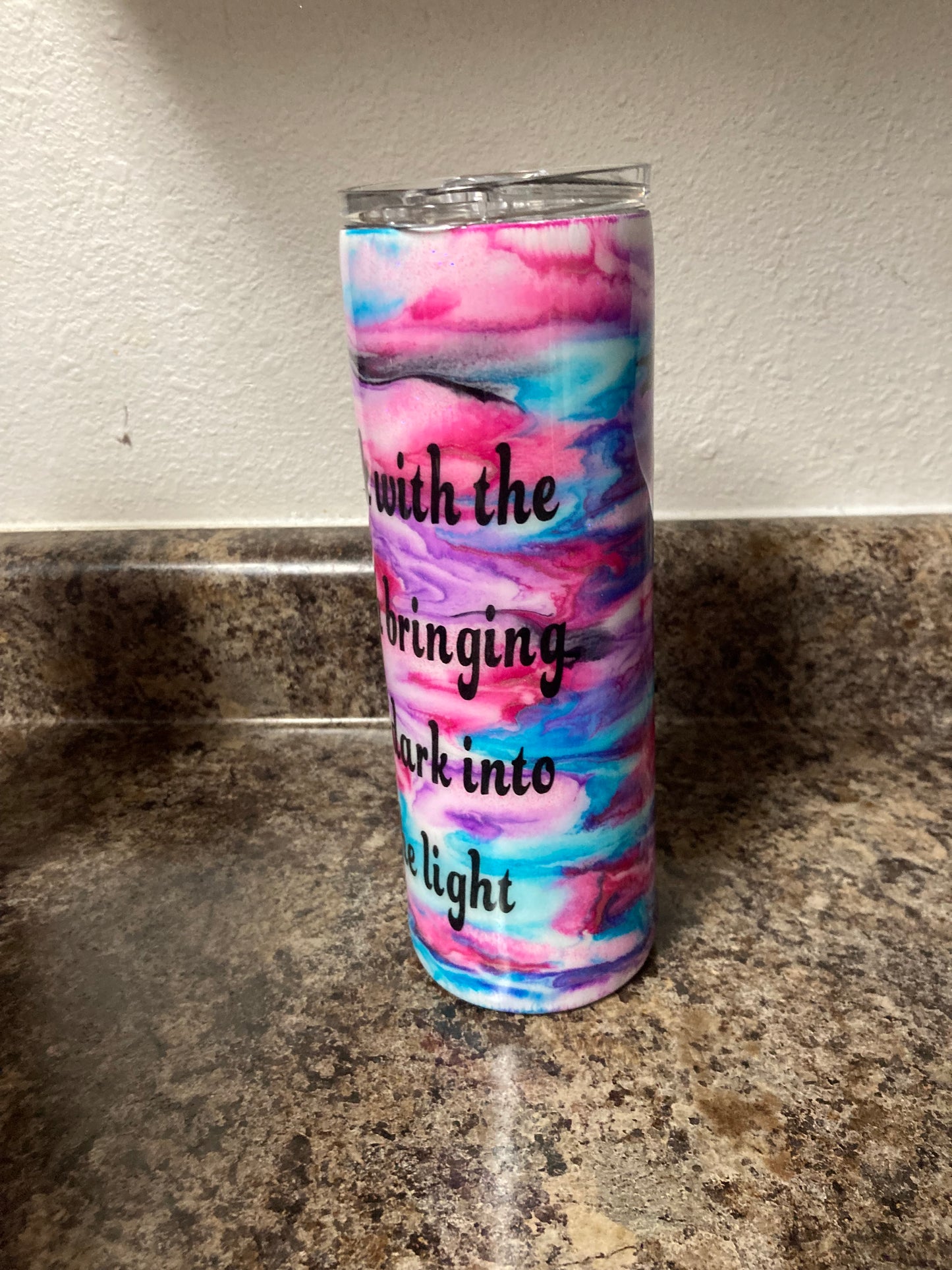 Back with the truth Bringing the dark into the light Mystic Rose Tumblers