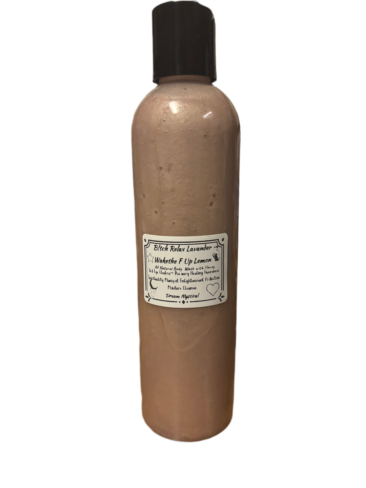 B!tch Relax Lavender Wake the F Up Lemon All Natural Body Wash with Honey